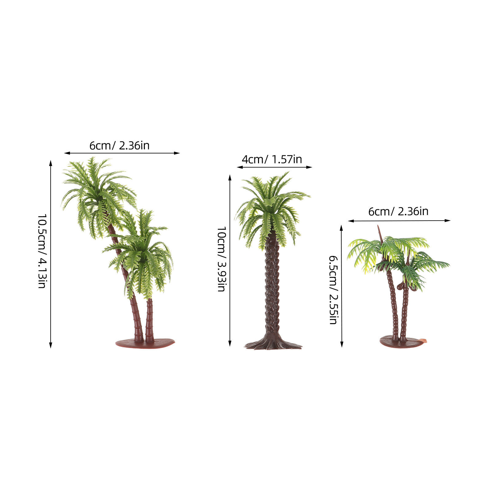 12Pcs Miniature Palm Tree Resi - огляд і ціна Planted Aquarium With Sand