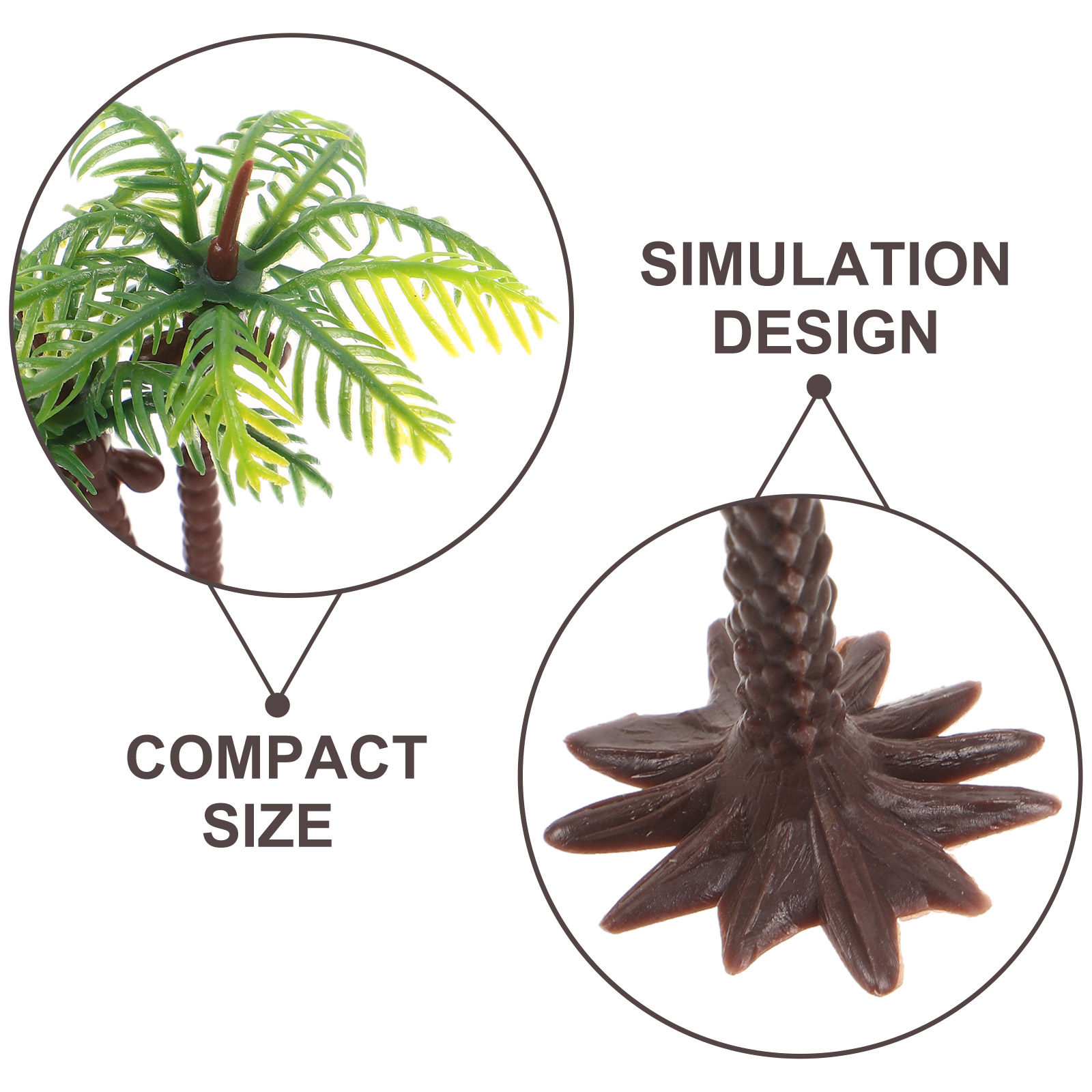 12Pcs Miniature Palm Tree Resi - огляд і ціна Planted Aquarium With Sand