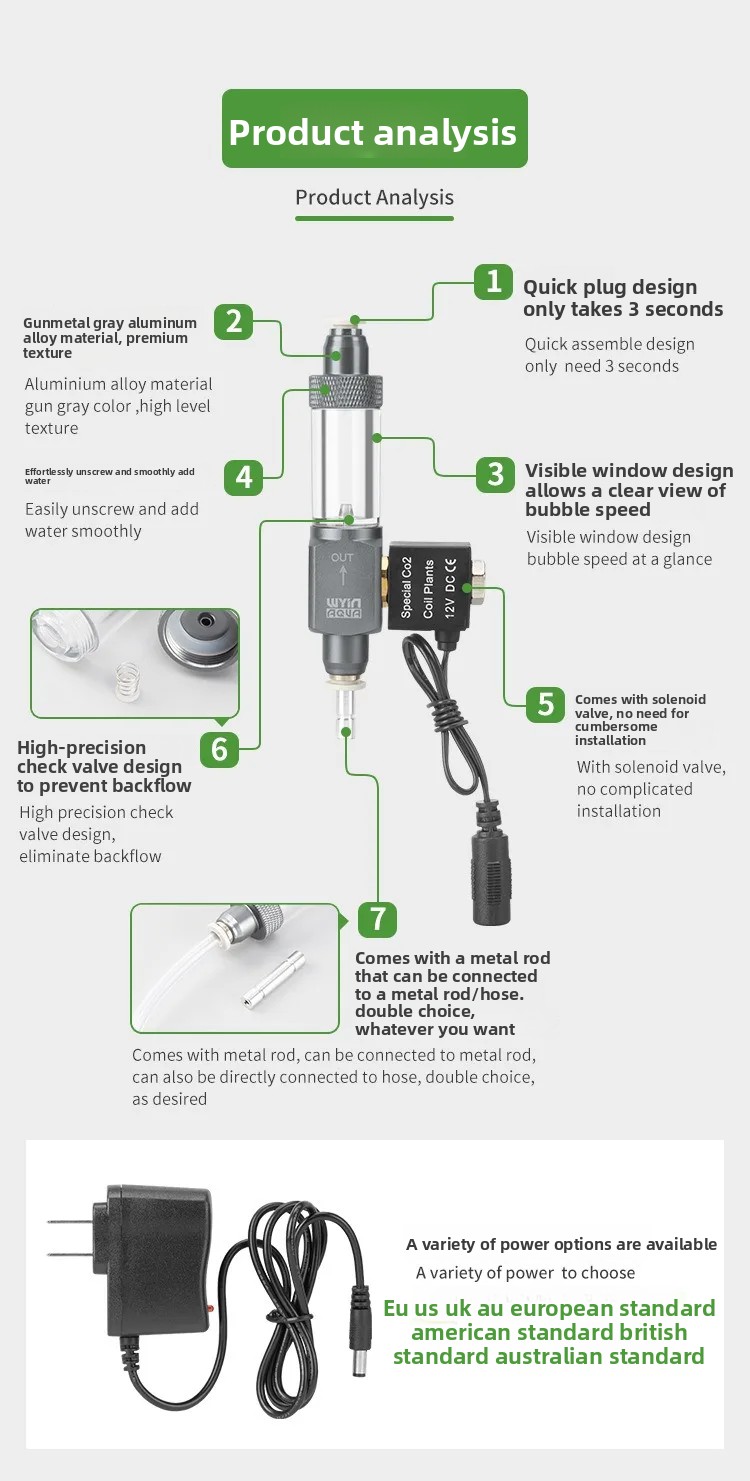 Aquarium CO2 Solenoid Valve Bu - огляд і ціна Planted Aquarium Co2