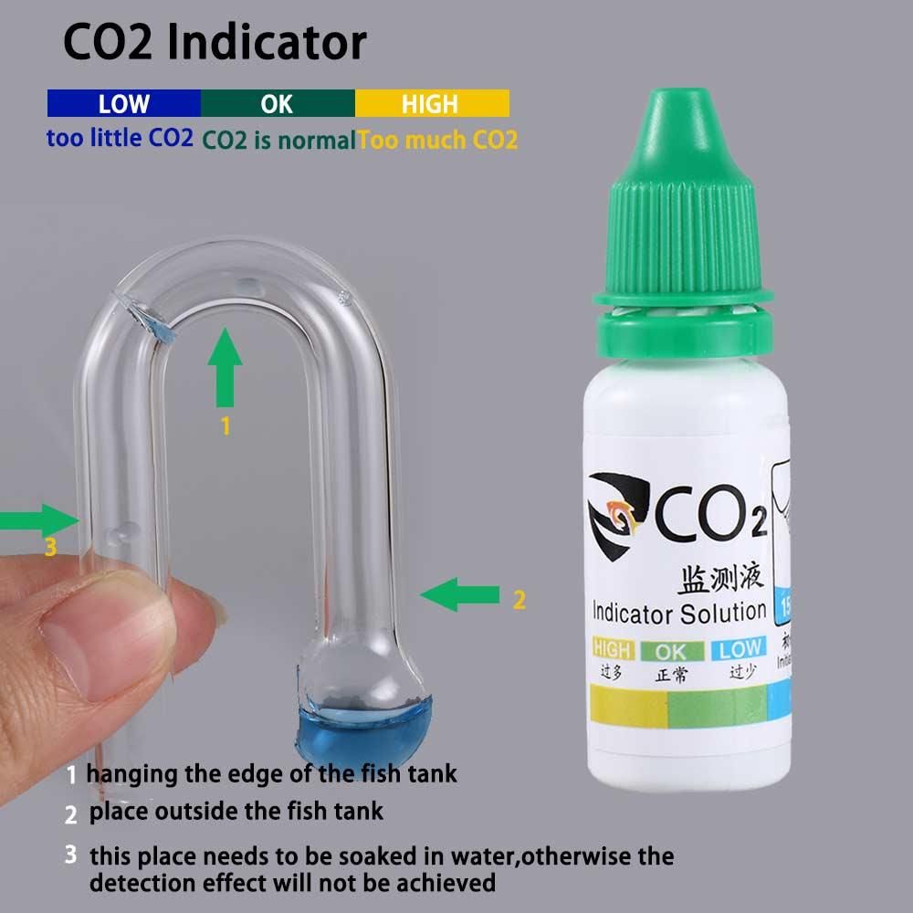 Grass Tester Monitor Fish Tank - огляд і ціна Glass Co2 Drop Checker