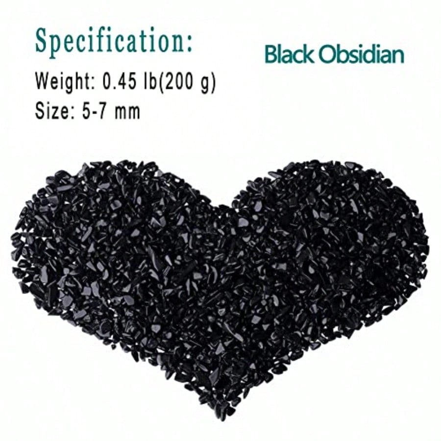 Natural Black Obsidian Crystal - огляд і ціна Planted Aquarium With Gravel