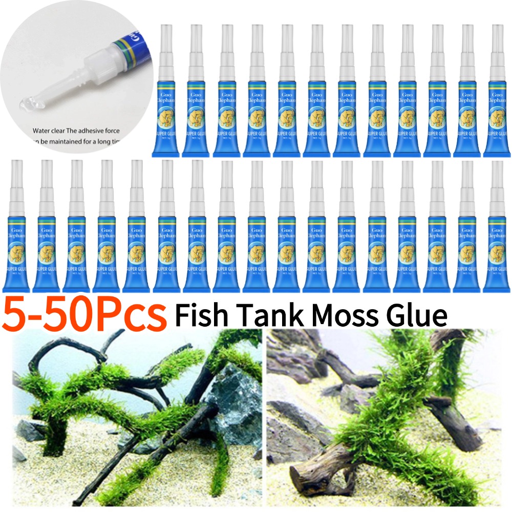 50-5Pcs Fish Tank Landscaping  - огляд і ціна Aquarium Plant Glue Gel