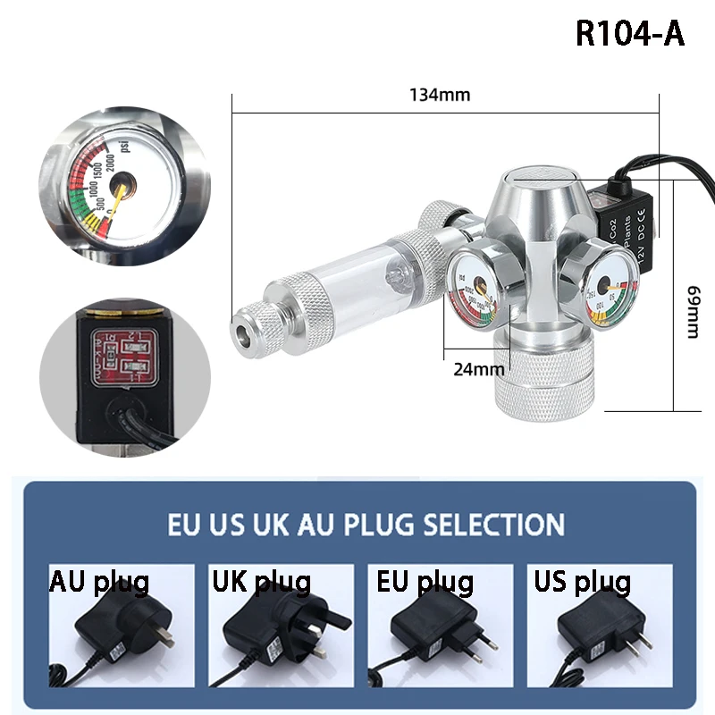 New DIY Aquarium CO2 Regulator - огляд і ціна Planted Aquarium Co2